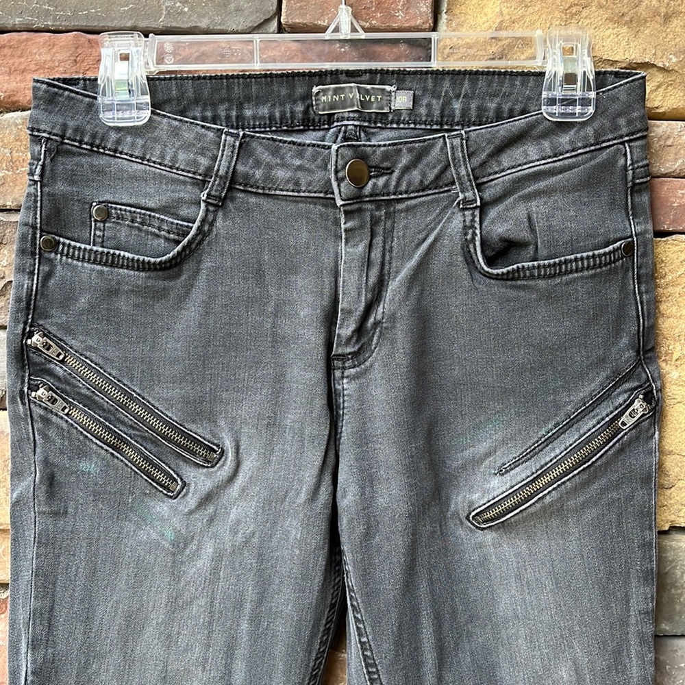 Mint Velvet moto jeans size 10